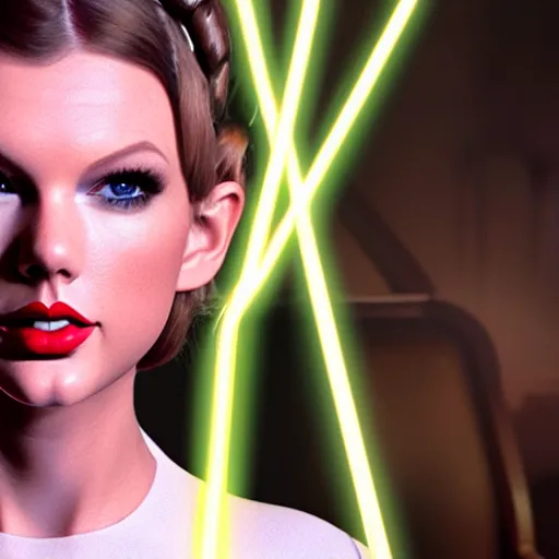 Image similar to Portrait of Taylor Swift as Princess Leia in Star Wars, professional digital painting, smooth, sharp focus, Unreal Engine 5, 8K