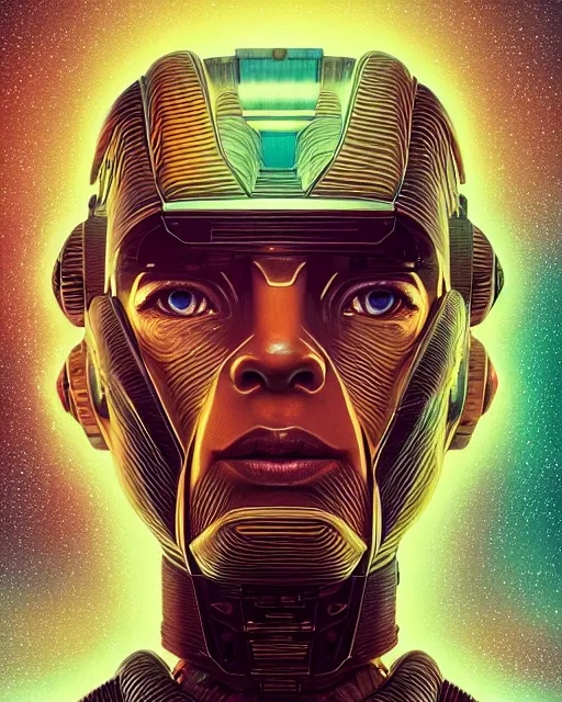 Image similar to portrait of star trek number one as a cyborg. intricate abstract. intricate artwork. by tooth wu, wlop, beeple, dan mumford. octane render, trending on artstation, greg rutkowski very coherent symmetrical artwork. cinematic, hyper realism, high detail, octane render, 8 k, iridescent accents