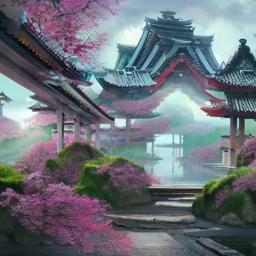 Prompt: ⛩️, beautiful, concept art, 4K, ultra detailed, trending on artstation