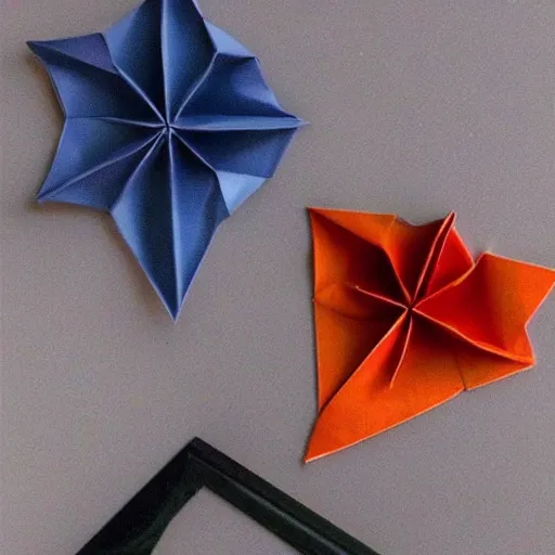 Image similar to origami elon musk