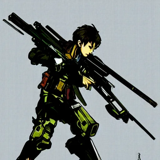 Image similar to “ yoji shinkawa character illustration ”