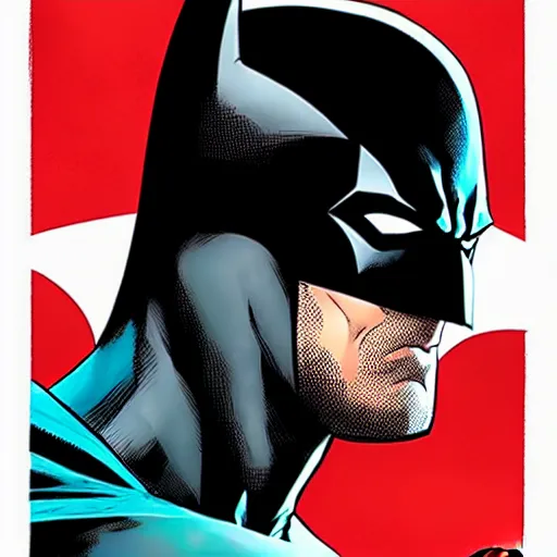 Prompt: style of Rafael Albuquerque comic art, Batman portrait