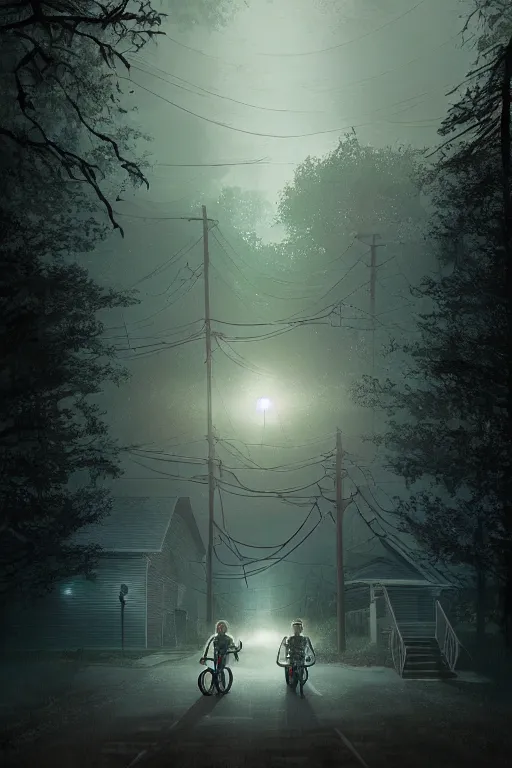 Image similar to an environmental concept art of stranger things, the upside down, highly detailed, environmental light, cinematic by francis tneh