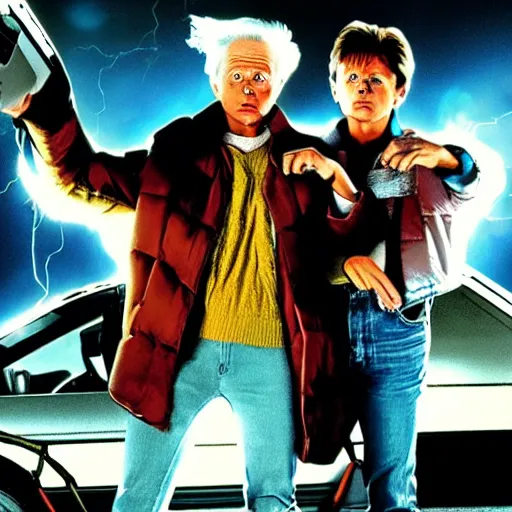 Image similar to back to the future ii by christopher nolan