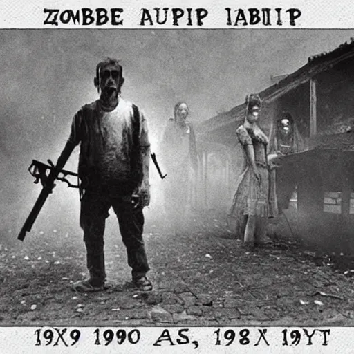 Image similar to “zombie apocalypse, 1900’s photo”