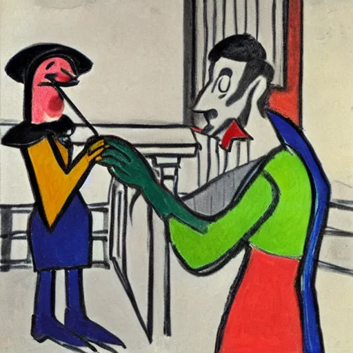 Image similar to pinocchio at the supreme court by matisse