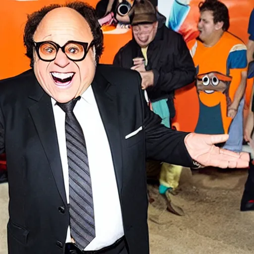 Image similar to danny devito the cheeto