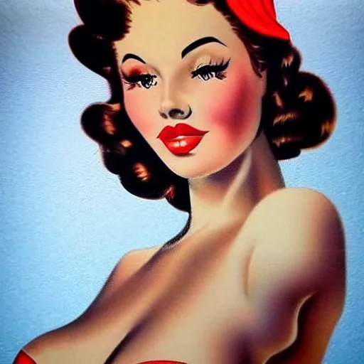 Image similar to pin-up art ultrarealistic