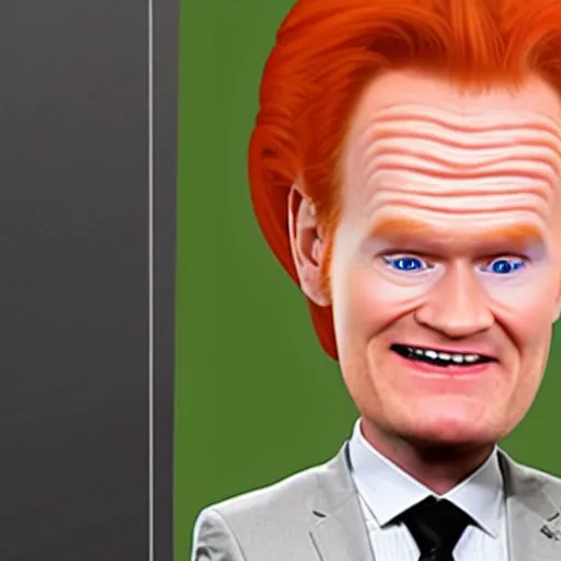 Image similar to carrot with connan o brien face caricature