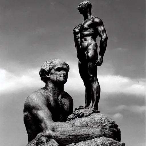 Prompt: surreal photo from the thinker