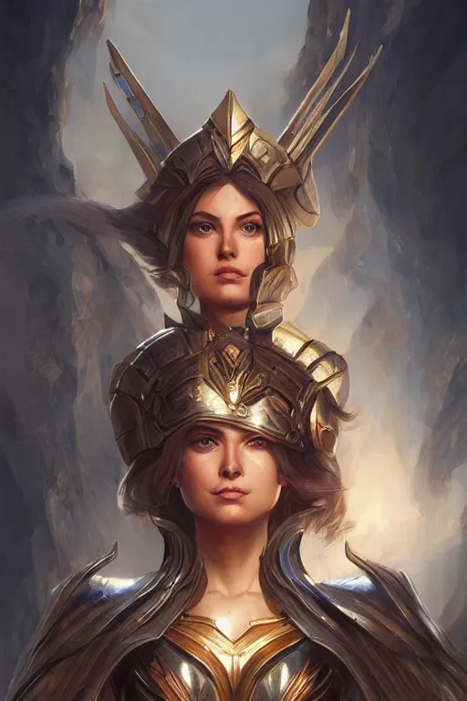 Image similar to amazon valkyrie athena, d & d, fantasy, portrait, highly detailed, headshot, digital painting, trending on artstation, concept art, sharp focus, illustration, art by artgerm and greg rutkowski and magali villeneuve