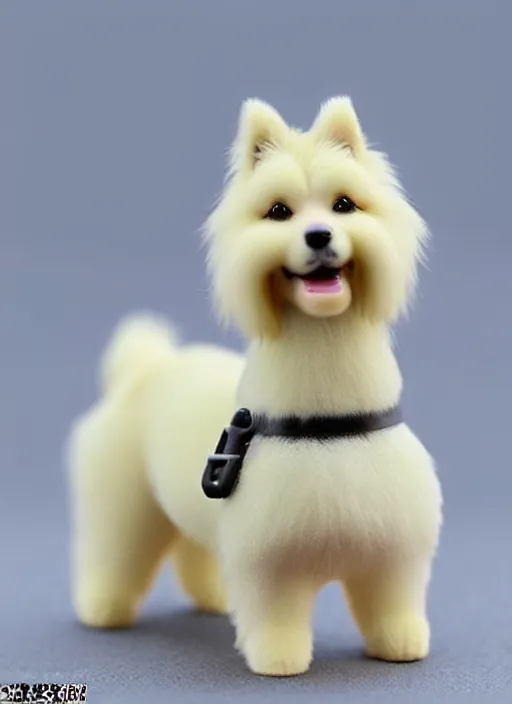 Prompt: 80mm resin detailed miniature of cute fluffy dog, Product Introduction Photos, 4K, Full body, simple background