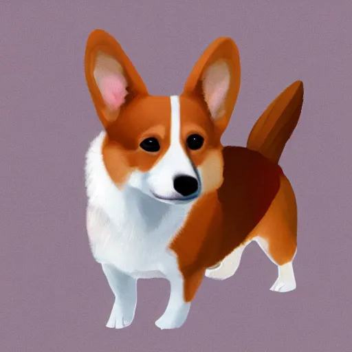 Image similar to A portrait of a corgi wearing yoga pants, natural lighting, realistic