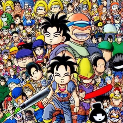 Image similar to akira toriyama art