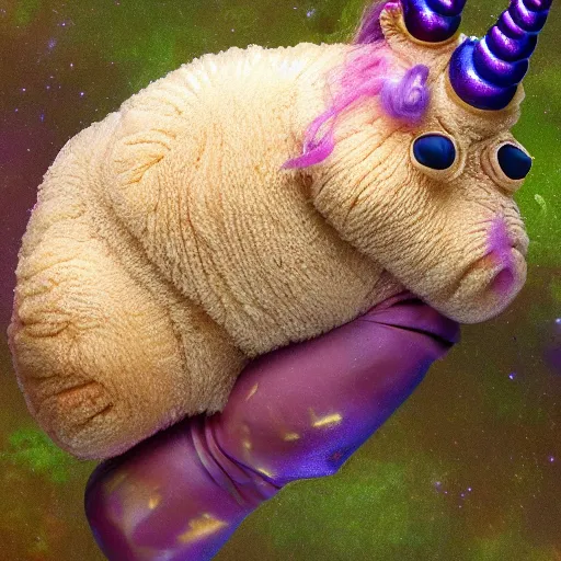 Image similar to photo of a unicorn tardigrade