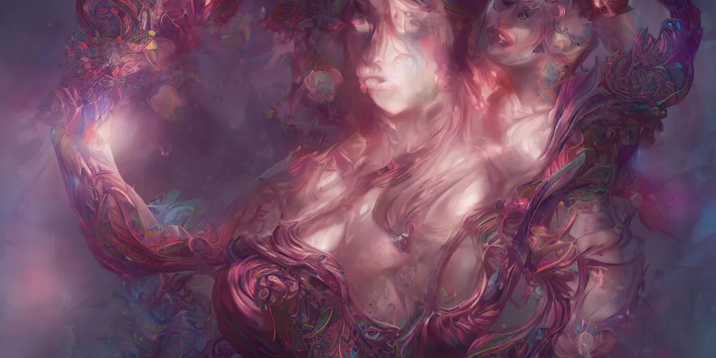 Image similar to dreamscape, female, ross tran, vivid colors, anatomical, highly detailed sculpture, intricate detailed, ommatidia, 8 k, cinematic atmosphere, post - processing