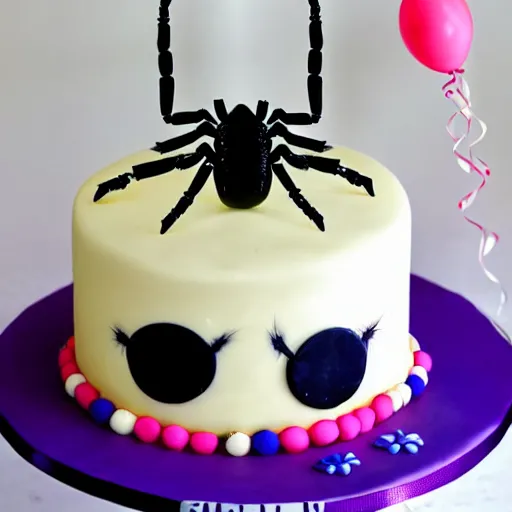 Image similar to spider birthday cake for girls,