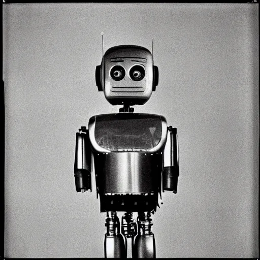 Image similar to robot by Diane Arbus