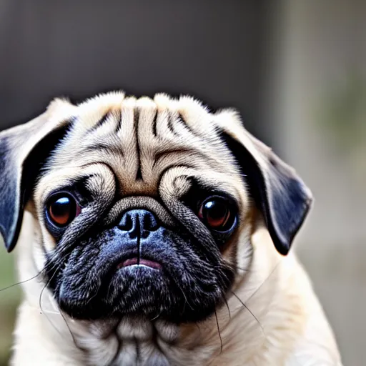 Prompt: a pug, dog