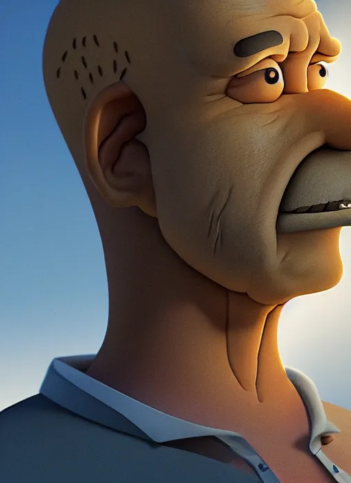 Prompt: Homer Simpson, sharp focus, illustation, stunning lighting, realistic character concept, light atmosphere, golden ration, cinematic lighting, high resolution, insanely detailed and intricate, art by Hayao Miyazaki, 8k