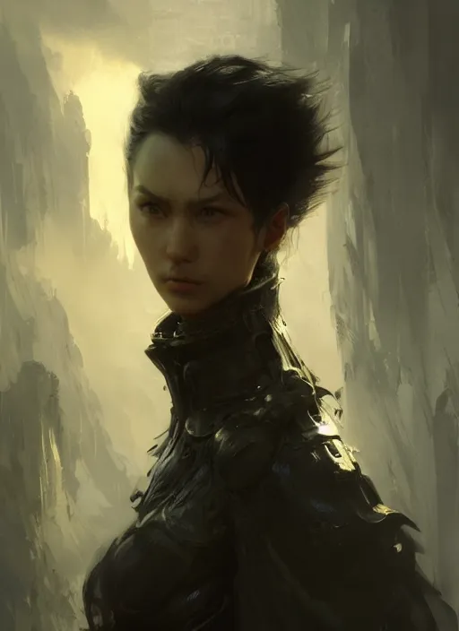 Image similar to portrait of a Among Us character, dramatic lighting, cinematic, establishing shot, extremely high detail, cinematic lighting, by Yoshitaka Amano, Ruan Jia, Kentaro Miura, Artgerm, post processed, concept art, artstation, style by eddie mendoza, raphael lacoste, alex ross
