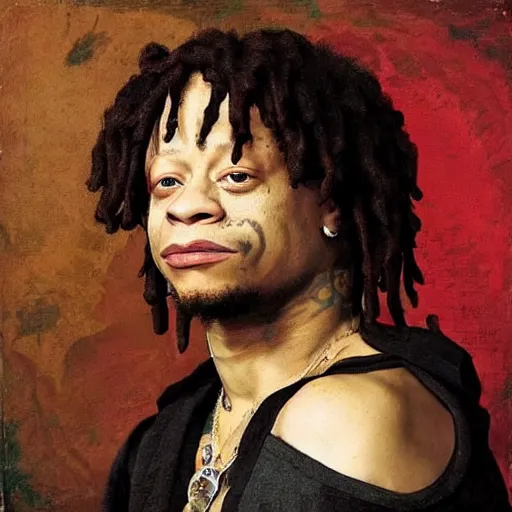 Prompt: trippie redd, as a renaissance painting