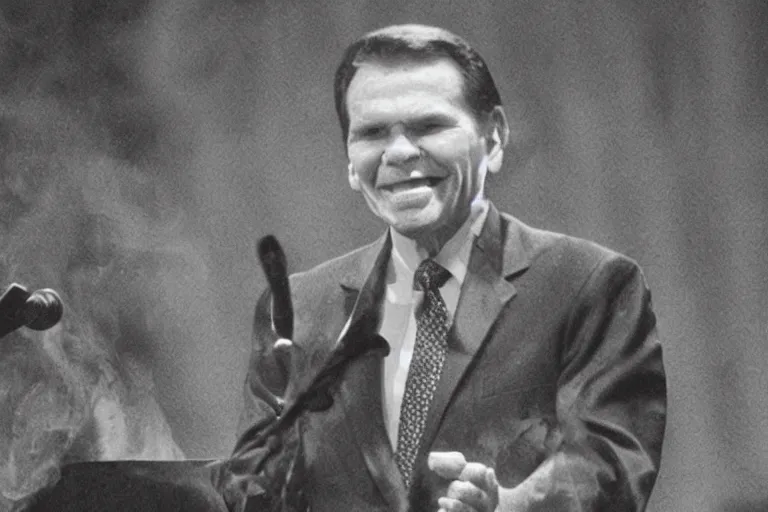 Image similar to kenneth copeland burning in hell