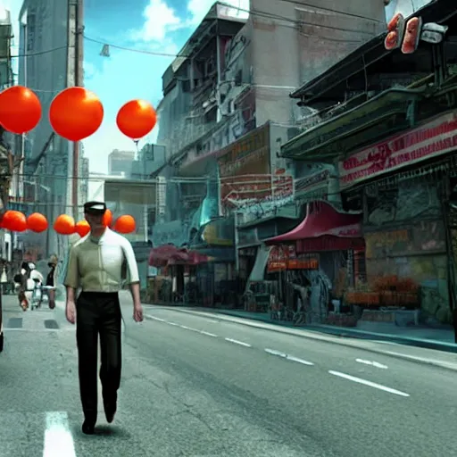 Image similar to a still from the movie chinatown, 2 0 1 1 portal 2 graphics visual aesthetic