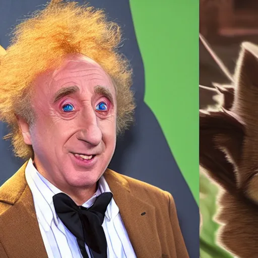 Image similar to gene wilder as a zootopia character