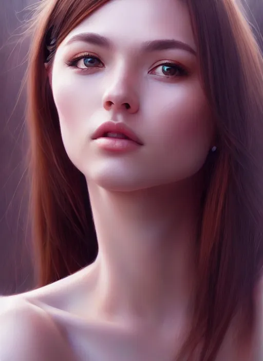 Image similar to photo of a gorgeous young woman in the style of stefan kostic, realistic, sharp focus, 8 k high definition, insanely detailed, intricate, elegant, art by stanley lau and artgerm