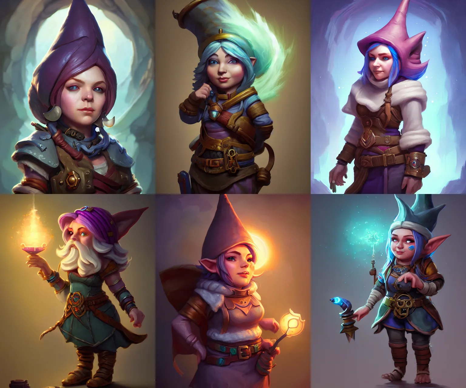 Prompt: female gnome artificer, young adult, beautiful, dnd character art portrait, matte fantasy painting, deviantart artstation, by jason felix by steve argyle by tyler jacobson by peter mohrbacher, cinema, ray tracing, global illumination, unreal engine 5