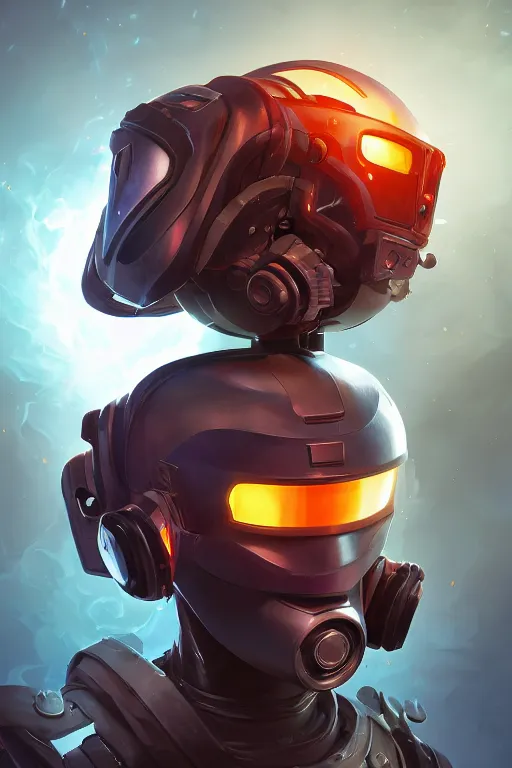 Image similar to epic mask helmet robot ninja portrait stylized as fornite style game design fanart by concept artist gervasio canda, behance hd by jesper ejsing, by rhads, makoto shinkai and lois van baarle, ilya kuvshinov, rossdraws global illumination radiating a glowing aura global illumination ray tracing hdr render in unreal engine 5