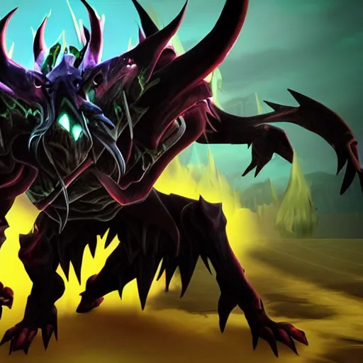 Image similar to shadow fiend in Dota 2