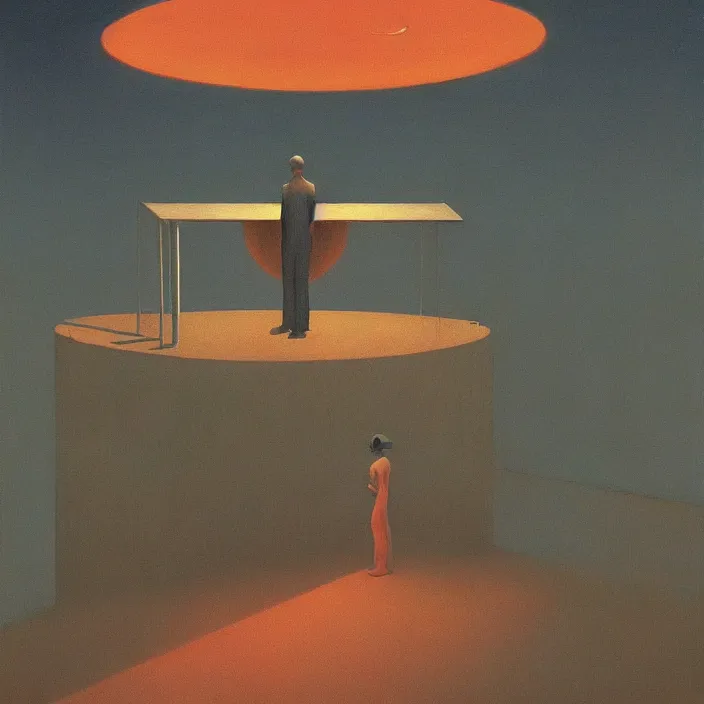 Image similar to i want to be with you and the sun will rise, science fiction, Edward Hopper and James Gilleard, Zdzislaw Beksinski, highly detailed