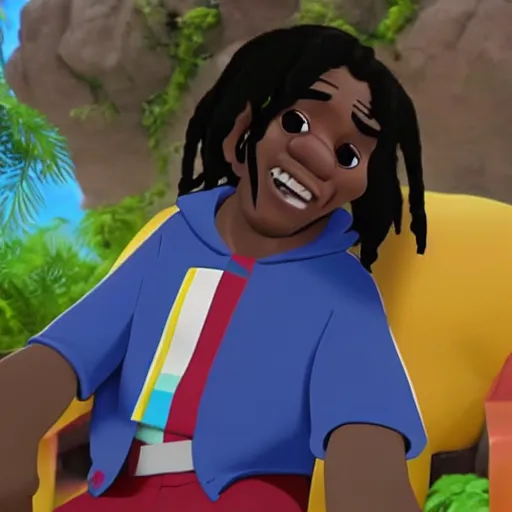 Image similar to Rapper Chief Keef Seen I’m Pixar animated movie up 4k quality super realistic