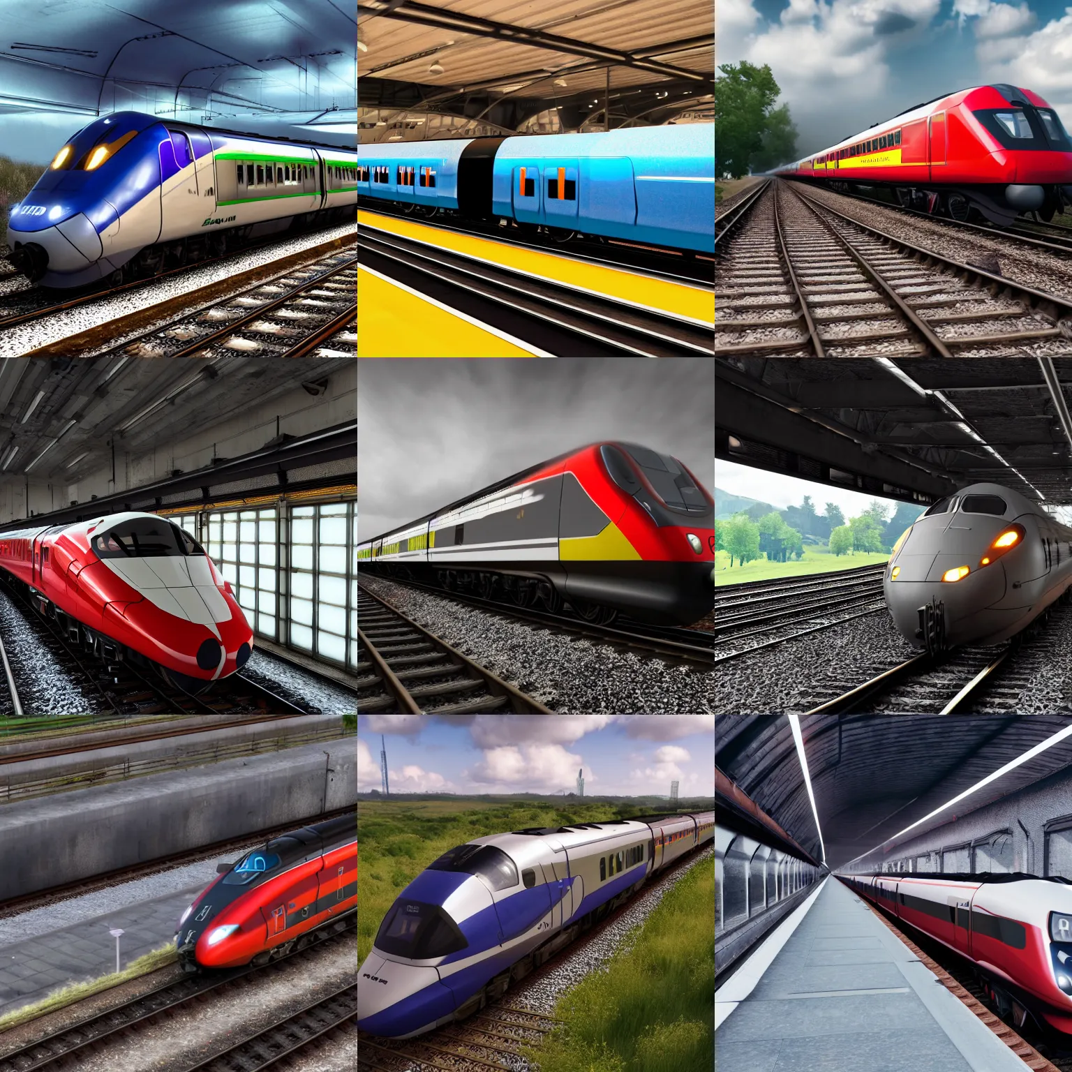 Prompt: photo wallpaper, lner a 4 class train, gran turismo 7 forza horizon need for speed fast and furious 5 unreal engine game concept octane render, cgi rtx style chrome reflexion global illumination ray tracing hdr arstation pixar and disney unreal