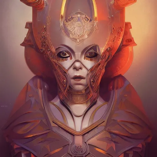 Prompt: beautiful in full sophisticated mage armor, soft painting of a curiosities graceful futuristic multidimensional carnival, perfectly detailed linework, symmetrical accurate intricate sensual features, highly detailed, artstation, sharp focus, tom bagshaw