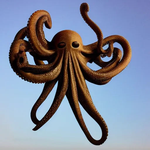 Image similar to flying octopus