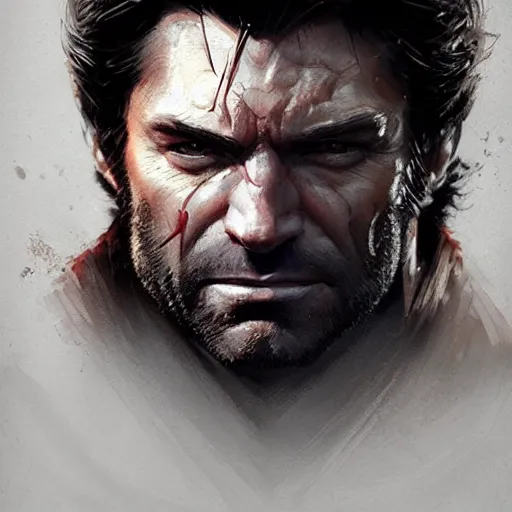 Image similar to portrait of a antony starr as wolverine by greg rutkowski, highly detailed portrait, digital painting, artstation, concept art, smooth, sharp foccus ilustration, artstation hq