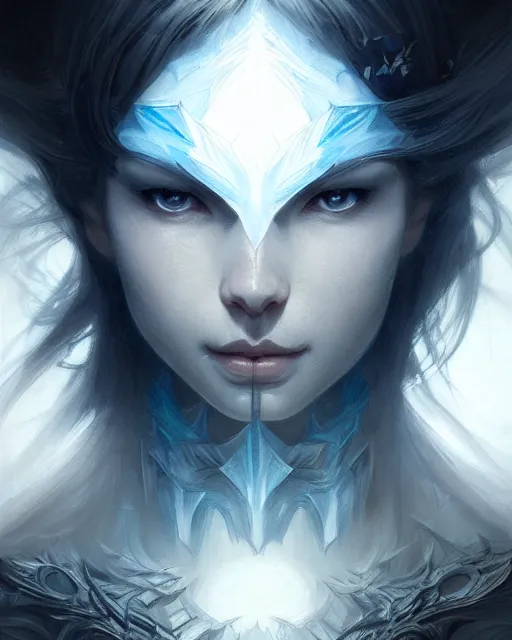 Image similar to concept art by artgerm, crystal flower, soft grey and blue natural light, intricate, highly detailed dark art, digital painting, artstation, concept art, smooth, sharp focus, illustration, art by greg rutkowski and luis rollo and uang guangjian and gil elvgren, symmetry!