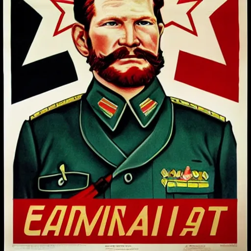 communist propaganda poster portraying Dale Earnhardt | Stable Diffusion