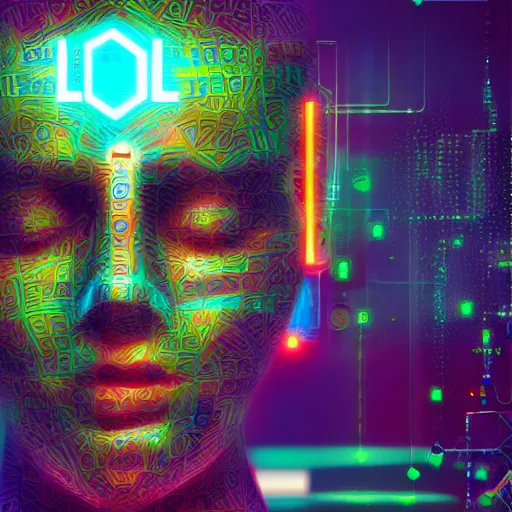 Prompt: digital life created by artificial intelligence, digital art, epic, 9 k + hd mega