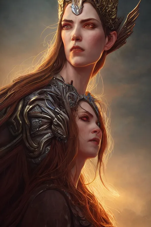 Image similar to goddess of the elden ring twilight, highly detailed, digital painting, artstation, hyperrealistic, hyperdetailed, concept art, smooth, sharp focus, illustration, unreal engine 5, 8 k, art by artgerm and greg rutkowski, laura sava and edgar maxence