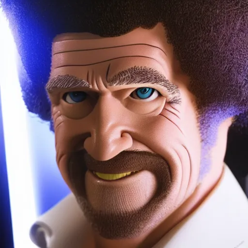 Prompt: bob ross as superman, cinematic. studio lighting. 4 k.