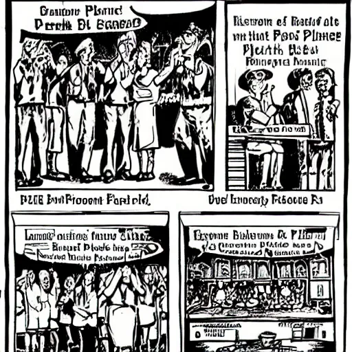 Image similar to robert crumb comic about pembroke pines flanagan high school students partying accurate eyes high detail