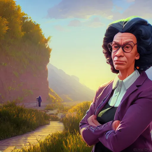 Image similar to highly detailed portrait reverend joy from the simpsons, in gta v, stephen bliss, unreal engine, fantasy art by greg rutkowski, loish, rhads, ferdinand knab, makoto shinkai and lois van baarle, ilya kuvshinov, rossdraws, tom bagshaw, global illumination, radiant light, detailed and intricate environment