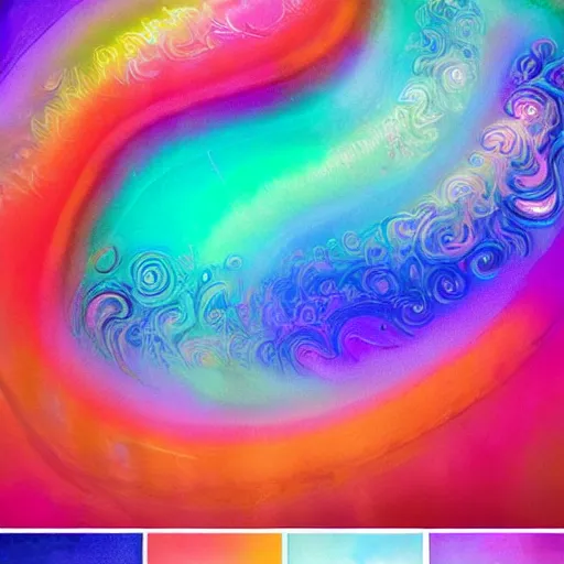 Image similar to beautiful colorful liquid art, neon colors, gradient