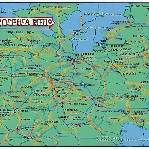 Prompt: detailed map of the Czech republic