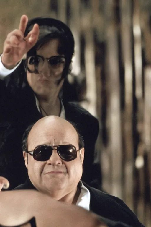 Image similar to Danny DeVito in Matrix ,