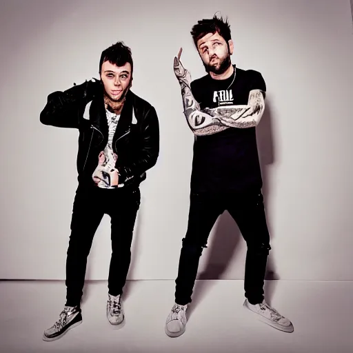 Prompt: fedez and j - ax